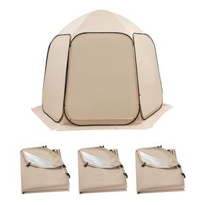 Tenda Pop-up 10 x 9,2 piedi con Telo Parasole 5,51 x 4,23 piedi in Oxford 300D con Rivestimento Argentato per Protezione Solare - Product Image 1