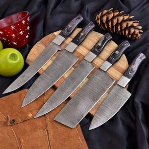 Handmade Carbon Steel Sustainable Multifunction Chef <b>Knife</b> <b>Set</b> 5 Pieces Razor <b>Sharp</b> High Carbon Forged Customizable Wholesale - Product Image 1