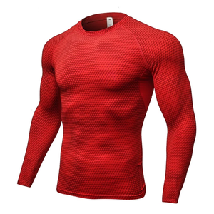 Unisex <b>Compression</b> Rash Guard <b>Shirt</b> Long Sleeve UPF50+ Anti UV Breathable Quick Dry Spandex Polyester Sportswear - Product Image 2