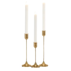 Ensemble de 3 bougeoirs de Noël classiques faits à la main, de haute qualité, pour la décoration des festivals et les cadeaux pour d'autres occasions - Product Image 1