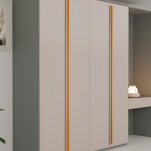 Aluminum Long <b>Wardrobe</b> Handle Duckbill Profile Pull Ceramic Finish Sand White Rose Gold Brown <b>Pink</b> Sky Blue Closet Hardware - Product Image 1