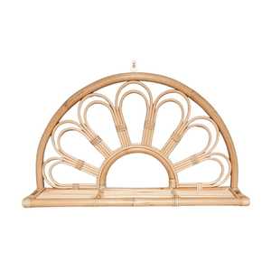 Premium Daisy Rattan <b>Wall</b> Shelf Kids Room Kids Furniture Kids Room Wicker Sunflower Petal Shape <b>Wall</b> Floating Shelf Wholesaleoom - Product Image 1