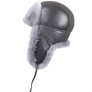 Gorro de aviador de piel sintética suave con orejeras, gorro de invierno tipo trapper, Ushanka rusa, gorro cálido para nieve, unisex - Product Image 1