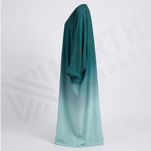 Moda Musulmana, Nuevo Cárdigan, Túnica de Manga Larga con Degradado de Color, Ropa Islámica para Mujer, Abayas Holgadas y Transpirables de Talla Grande - Product Image 3