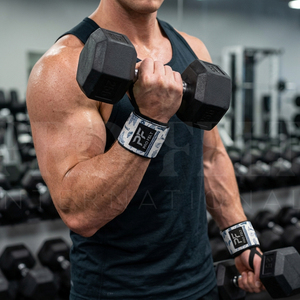 Fitness Safety OEM ODM Design Wrist Wraps 18 Inch Weightlifting Wrist Support <b>Straps</b> for Gym Powerlifting Training Fitness - Product Image 3