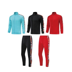 Conjunto Deportivo de Invierno Personalizado para Hombre, Talla Grande, Chaqueta y Pantalón de Chándal de Alta Calidad en Spandex/Poliéster, para Correr - Product Image 5