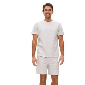 Conjunto de 2 piezas para hombre, camiseta de manga corta y pantalones cortos, precio asequible, para verano, informal, para uso diario. - Product Image 6