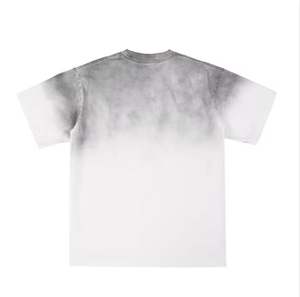 T-shirt pour homme 100 % coton délavé au soleil, coupe ample, imprimé, en coton épais respirant, avec les meilleures caractéristiques, personnalisable (OEM) - Product Image 2