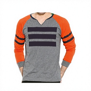 Men’s Organic <b>Bamboo</b> Supima Cotton Long Sleeve T-Shirt Printed Eco-Friendly Wholesale OEM India - Product Image 1