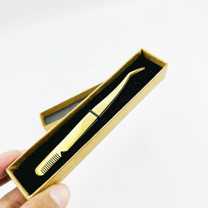 Pince à épiler professionnelle de luxe en acier inoxydable avec pointe fine pour la séparation des cils et le modelage des sourcils - Prix raisonnable - Product Image 6