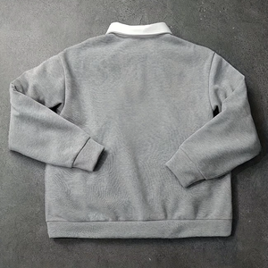 Chemise décontractée pour homme, unie, respirante, avec poche contrastante, manches longues, col boutonné, lavable en machine, style printemps-automne - Product Image 3