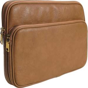 Luxury Leather Laptop Sleeves Slim <b>Cases</b> Featuring Elegant Design Scratch Guard Snug Fit Secure Closure Business Aesthetic - Product Image 2
