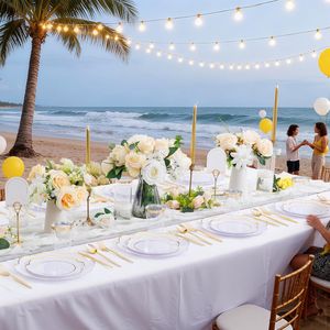 ชุดภาชนะพลาสติกสีขาวแบบใช้แล้วทิ้งสำหรับงานหนัก 180 ชิ้น รุ่น EI 30 ชุด รวมช้อนส้อมทองและเงิน สำหรับงานปาร์ตี้และงานอีเว้นท์ - Product Image 3