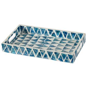 Plateau de mariage en résine fait main, motif végétal Art Déco - Product Image 3