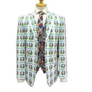 Chaqueta de Lana Personalizada para Hombre con Diseño a Cuadros, Resistente al Viento y Transpirable, con Cuello Alto y Decoración de Piel para Primavera - Product Image 1
