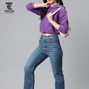 Sudadera con Capucha Larga de Invierno de Alta Calidad al por Mayor, Estilo Urbano, Color Personalizado en la Parte Delantera, Sudadera de Manga Larga para Mujer con Estampado Personalizado - Product Image 4