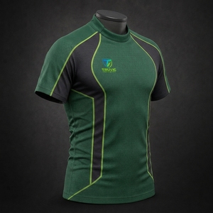 Maillot de rugby professionnel pour équipe, séchage rapide, tissu polyester, panneaux respirants, gestion de l'humidité, mouvements flexibles, personnalisable - Product Image 3