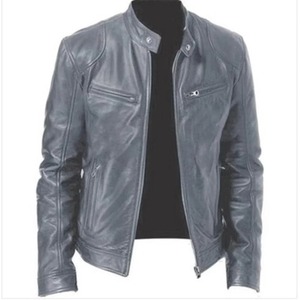Clush 2026 <b>Men's</b> Leather Motorcycle <b>Jacket</b> <b>Long</b> Sleeve Vintage Blazer Streetwear Winter Custom Made 8 Colors - Product Image 2