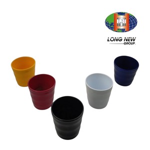 LONGNEW Custom PET <b>Plastic</b> Wavy Grip Multi-color Drinking Cup | Eco-Friendly Reusable Molded Cup | Taiwan Manufacturer - Product Image 2