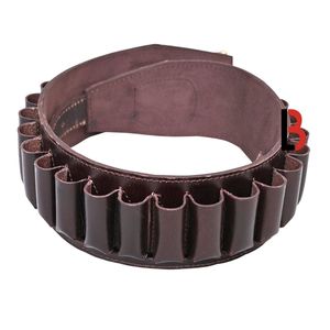 Ceinture en cuir de vachette pour cartouches de chasse avec boucles à munitions espacées uniformément - Product Image 2