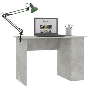 Engineered Wood <b>Computer</b> <b>Desk</b> Concrete Gray 43.3"x23.6"x28.7" Size - Product Image 3