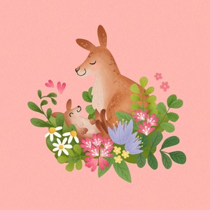 Carte de vœux 3D pop-up sur le thème des animaux, collection spéciale kangourou, carte pop-up faite à la main, carte de vœux origami 3D 2026 - Product Image 4