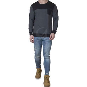 Sweat-shirts en molleton pour homme, coupe classique, couleur unie, écologiques, respirants, mélange de coton, vêtements décontractés, prix attractif, vente chaude - Product Image 5