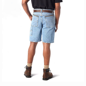 Shorts en jean déchirés taille haute de qualité supérieure avec poches et ourlet effiloché, fermeture boutonnée, décontractés pour l'été, 100 % coton - Product Image 3