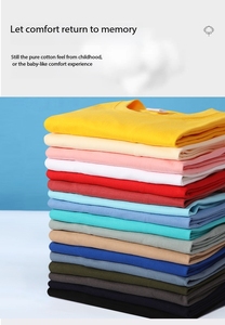 Camiseta de Manga Corta Unisex de Algodón Peinado de 17 Colores con Logotipo Personalizado Bordado OEM, Precio de Fábrica de Bangladesh y China - Product Image 4
