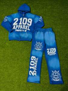 ชุดวอร์มผ้าสักหลาดพรีเมียม แจ็คเก็ตและกางเกงจ็อกเกอร์เข้าชุด ประดับด้วยดีไซน์คริสตัล - Product Image 3