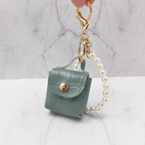 Mini sac à pendentif, porte-clés en perles, en alliage de zinc et plastique PU, pour clés de voiture, pièces de monnaie, rouge à lèvres et écouteurs, pour un usage quotidien, filles, femmes - Product Image 5