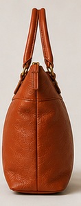 Sac fourre-tout tendance en cuir véritable pour femme, grande capacité, sac à bandoulière, sac à main à poignée supérieure, texture grainée, fermeture éclair, pour la plage et les voyages - Product Image 5