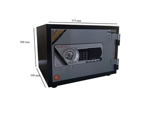 YUNOS YNS-37E Digital Electronic Key <b>Lock</b> Safe <b>Box</b> Wall Mounted Fireproof Safe Factory Direct Price - Product Image 3