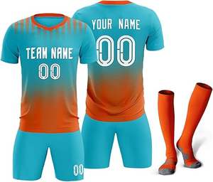 Uniforme de Fútbol de Último Diseño 100% Poliéster, Nuevo Estilo, Uniforme Profesional para Adultos, Calidad Premium, Color Personalizado, Secado Rápido - Product Image 4