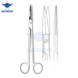 Tijeras McIndoe de 19 cm (7½ Pulgadas), Rectas, para Cartílagos, Bordes Exteriores Semiafilados, Acero Inoxidable, Reutilizables, Quirúrgicas - Product Image 3