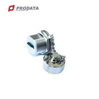 Conector Micro SD Sellado a Prueba de Agua IP68 para Montaje en Panel con Aleación de Zinc, Revestimiento de Níquel y Junta de Silicona para Sistemas de Monitoreo