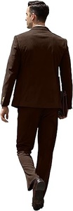 Men athletic fit <b>pant</b> coat suit stretch fabric modern business wear - Product Image 2