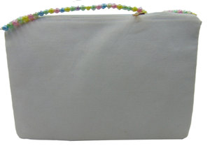 Pochette de soirée colorée faite à la main en satin brodée de perles florales avec chaînes, sac à bandoulière pour femme avec rabat - Product Image 4