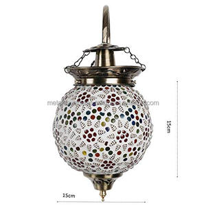 Aplique de pared Lámpara Impresionante artesanía Lámparas de mosaico marroquí Lámparas bohemias - Product Image 4