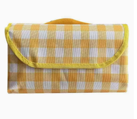 Tapis de pique-nique à carreaux portable, imperméable, pliable, couverture de camping extérieure, tapis de plage anti-humidité pour voyage et parc