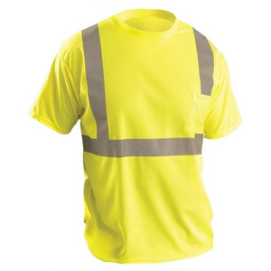Camisetas de Trabajo de Manga Corta Personalizadas OEM para Hombre, Alta Visibilidad, Cinta Reflectante de Seguridad, Ropa de Seguridad - Product Image 1