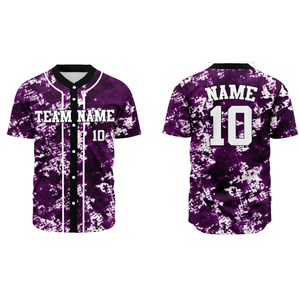 Maillot de baseball personnalisé par sublimation, 100 % polyester, tissu léger et doux, respirant, manches courtes, coupe confortable, personnalisable - Product Image 4