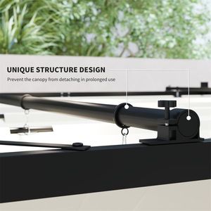 Pergola Retrattile con Tenda Parasole per Giardino e Patio - Schermo Parasole e per la Privacy Facile da Usare - Product Image 6