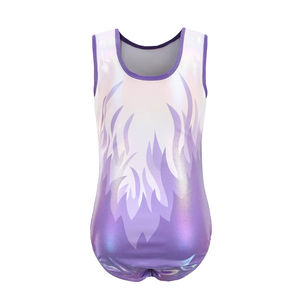 Justaucorps de gymnastique personnalisés par sublimation avec des motifs scintillants pour les compétitions adultes - Vêtements de danse en polyester en gros - Product Image 5