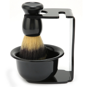 <b>Shaving</b> set 3pcs <b>Shaving</b> Brush Set Beard <b>Shaving</b> Brush Bowl Safety <b>Shaving</b> Stand <b>Kit</b> For <b>Men</b> With Stainless Steel - Product Image 4