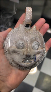 เครื่องประดับฮิปฮอปแบบสั่งทำพิเศษ เพชรโมอิสซาไนต์ VVS แฟชั่น จี้เงินแท้ 925 ชุบโรเดียม พร้อมใบรับรอง GRA สำหรับความหรูหรา - Product Image 4