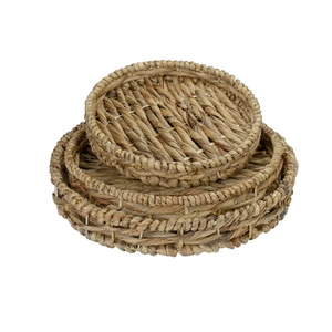 Elegante bandeja de mimbre de material natural para almacenamiento de marcas de cosméticos de diseño y equipos de salones de belleza - Product Image 2