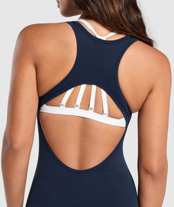 Ensemble de yoga sans couture 2 pièces pour femme de haute qualité, personnalisable avec logo, couleurs contrastées, anti-plis, respirant, écologique, séchage rapide - Product Image 6