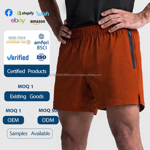 Verano al aire libre Color sólido Pantalones cortos para correr Cremallera Toalla Hebilla Secado rápido GYM Fitness Pantalones cortos - Product Image 4