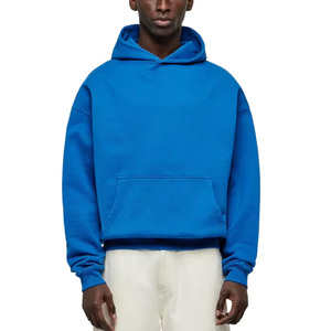 Sweat à capuche en molleton de coton épais avec intérieur brossé pour tenues d'hiver – Prix usine - Product Image 5